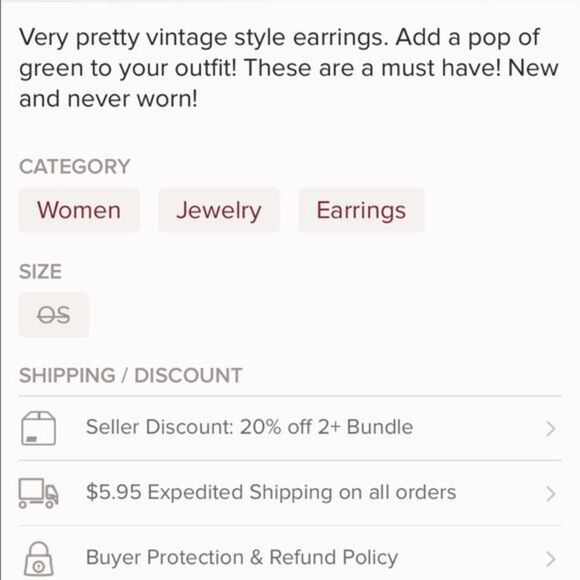 (G1) Circle Earrings - Picture 4 of 4